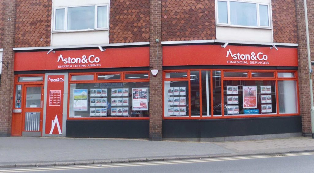 Wigston office of Aston and Co Financial Services at 67 Long Street Wigston Leicester LE18 2AJ